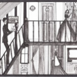 Minie Ball #2 Tri-Fold Holiday Card