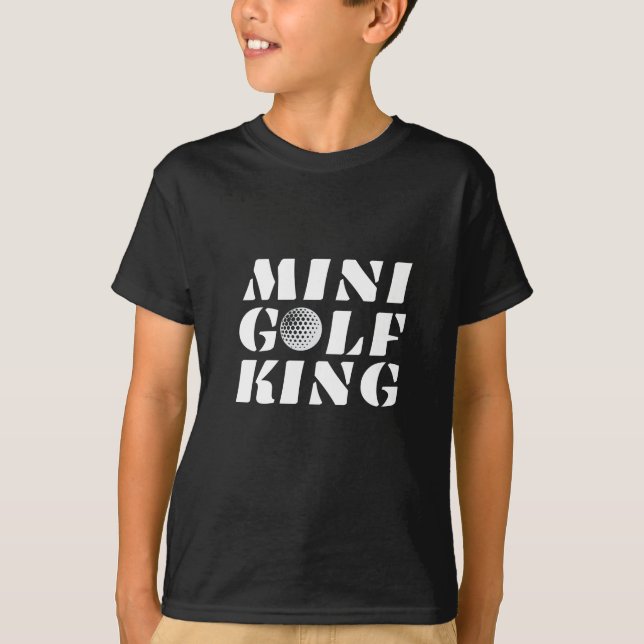 Minigolf King Minigolfer Champion Winner T-Shirt (Front)