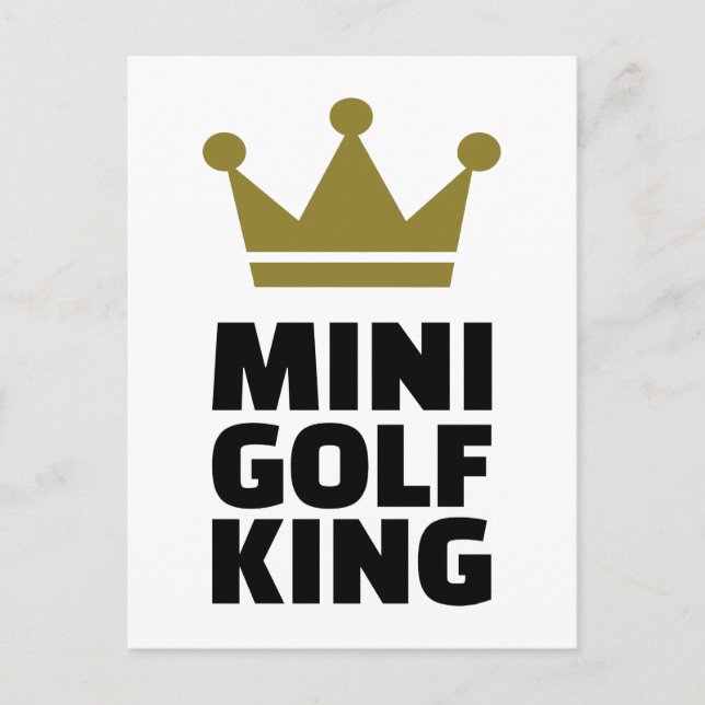 Minigolf King Postcard (Front)