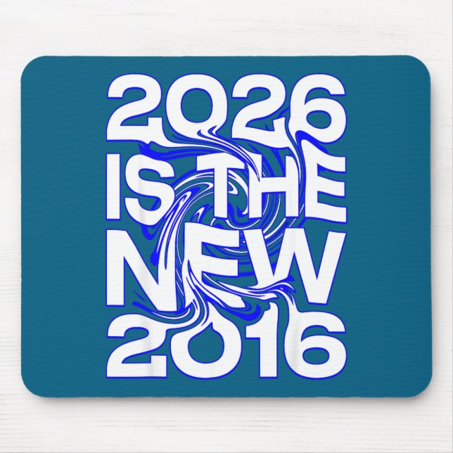 Minimal 2026 New 2016 Retro Future Mouse Pad (Front)