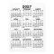 Minimal 2027 Calendar - Full Year View Black White