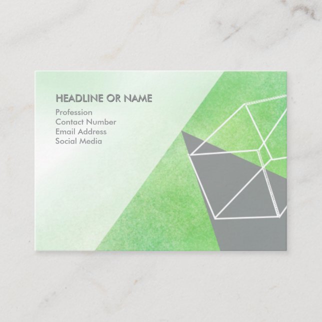 Minimal Abstract Business Card Design (Front)