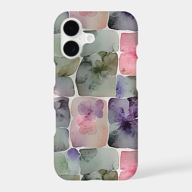 Minimal abstract geometric pattern 54 iPhone case (Back)