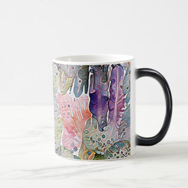 Minimal abstract geometric pattern 55 color morph mug  (Right)