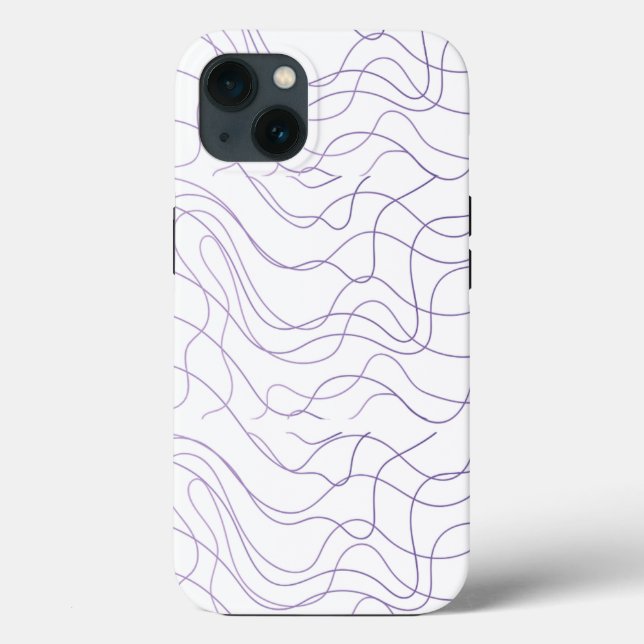 Minimal Abstract line phone case (Back)
