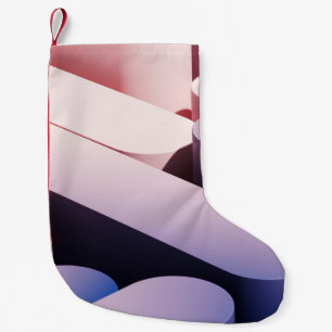 Minimal abstract mockup background. Blue and pink Small Christmas Stocking