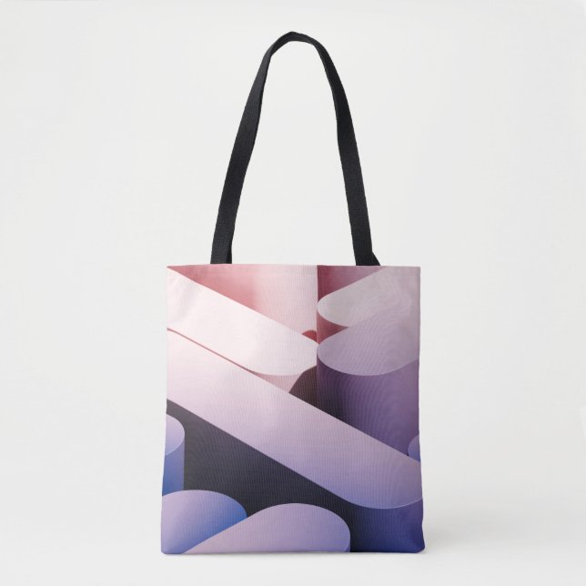 Minimal abstract mockup background. Blue and pink  Tote Bag (Front)