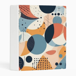 Minimal Abstract Seamless Pattern - Geometric (10) Mini Binder