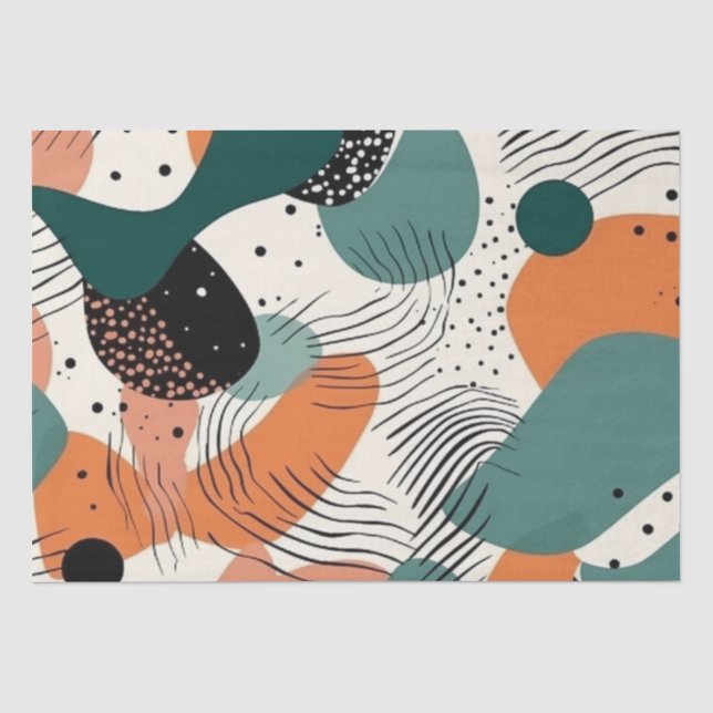 Minimal Abstract Seamless Pattern - Geometric (12) Tissue Paper (Front)