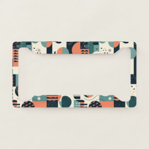 Minimal Abstract Seamless Pattern - Geometric (1) License Plate Frame