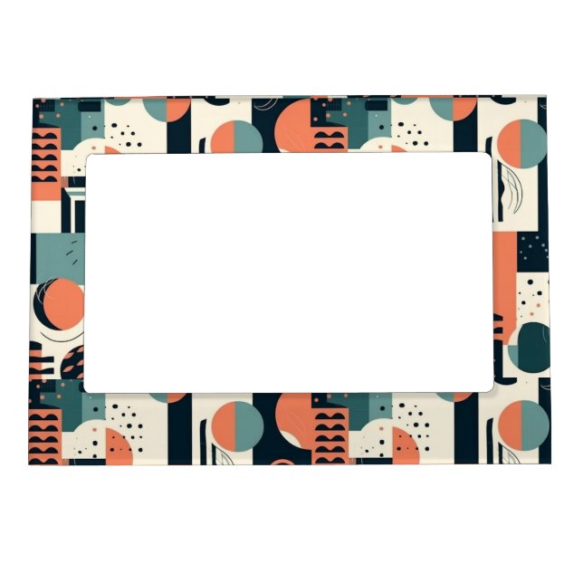 Minimal Abstract Seamless Pattern - Geometric (1) Magnetic Frame (Front)