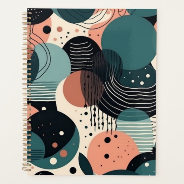 Minimal Abstract Seamless Pattern - Geometric (8) Planner (Front)