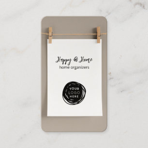 Minimal Add Your Logo Organization Business Card