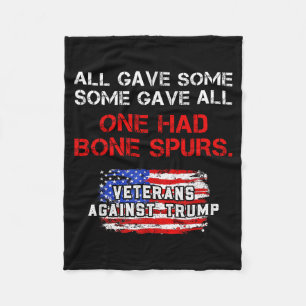 Minimal All Gave Some Veteran's Day Fleece Blanket