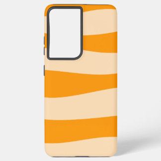 Minimal alternating orange samsung galaxy s21 ultra case