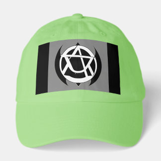 Minimal Anarchy Symbol – Black & White Circle-A Lo Hat