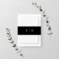 Minimal and Chic | Black and White Monogram
