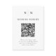 Minimal and Chic | Black and White QR Code Wedding