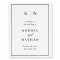 Minimal and Chic | Black and White Wedding Welcome
