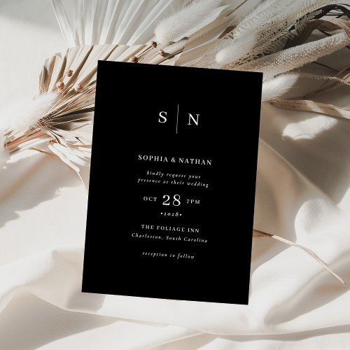 Minimal and Chic | Black Wedding