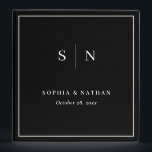Minimal and Chic | Black with White Wedding 3 Ring Binder<br><div class="desc">This elegant,  modern wedding binder features a simple black and white text design that exudes minimalist style. Add your initials or monogram to make it completely your own. Change the title on the spine whether this is your wedding planner binder for all your plans,  or a wedding photo album.</div>
