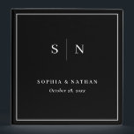 Minimal and Chic | Black with White Wedding 3 Ring Binder<br><div class="desc">This elegant,  modern wedding binder features a simple black and white text design that exudes minimalist style. Add your initials or monogram to make it completely your own. Change the title on the spine whether this is your wedding planner binder for all your plans,  or a wedding photo album.</div>