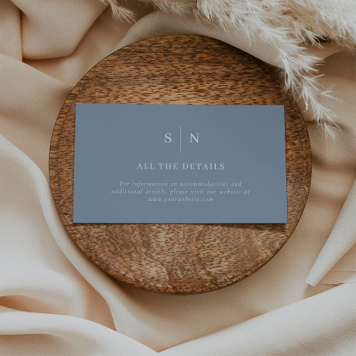 Minimal and Chic | Dusty Blue and White Details