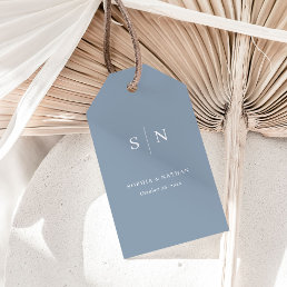 Minimal and Chic | Dusty Blue Wedding Gift Tags