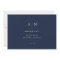 Minimal and Chic | Navy Blue and White Wedding
