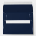 Minimal and Chic | Navy Blue Wedding Envelope | Zazzle