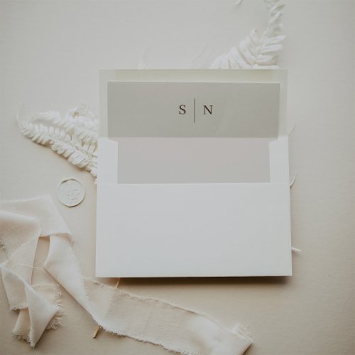 Minimal and Chic | Neutral Creamy White Wedding Envelope Liner