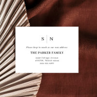 Minimal and Chic | New Address Insert