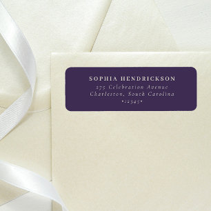 Minimal and Chic Purple Label