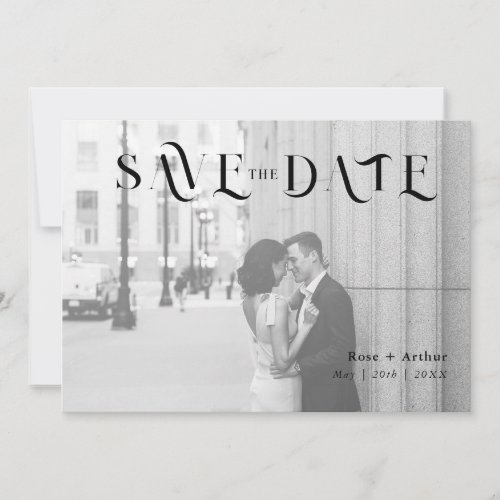 Minimal and chic Save The Date Card