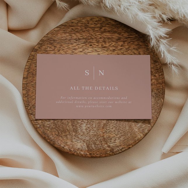 Minimal and Chic | Terracotta and White Details Enclosure Card (Creator Uploaded)