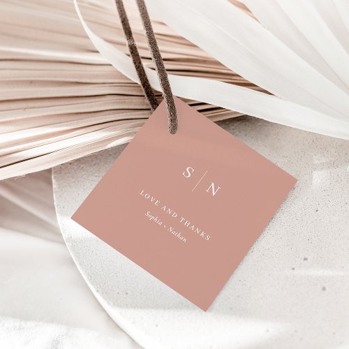 Minimal and Chic  Thank You Terracotta Wedding Favor Tags