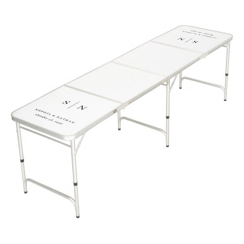 Minimal and Chic | Wedding Beer Pong Table