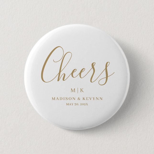 Minimal and Chic | Wedding Button (Front)