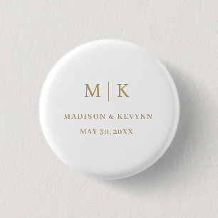 Minimal and Chic Wedding Button