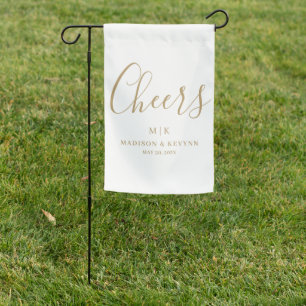 Minimal and Chic Wedding Garden Flag