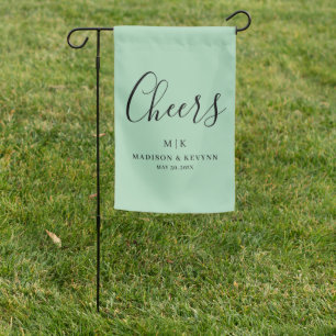 Minimal and Chic Wedding Garden Flag
