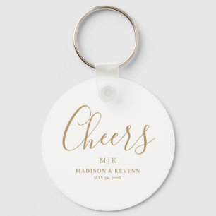 Minimal and Chic Wedding Keychain