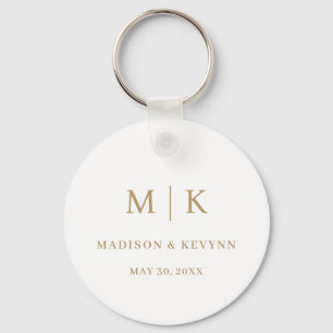 Minimal and Chic Wedding Keychain
