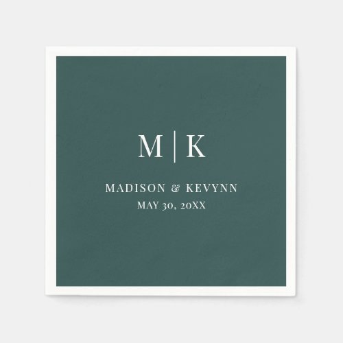 Minimal and Chic  Wedding Napkins