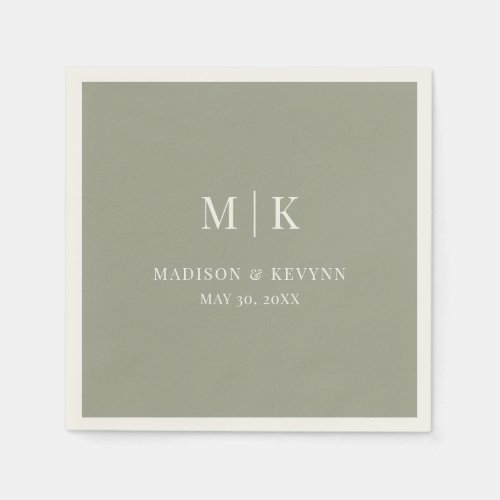 Minimal and Chic  Wedding Napkins