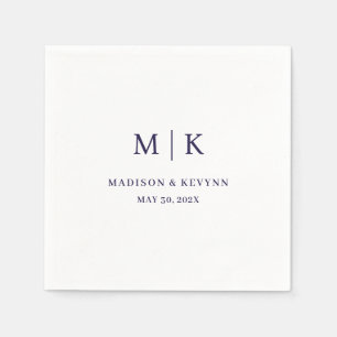Minimal and Chic Wedding Napkins