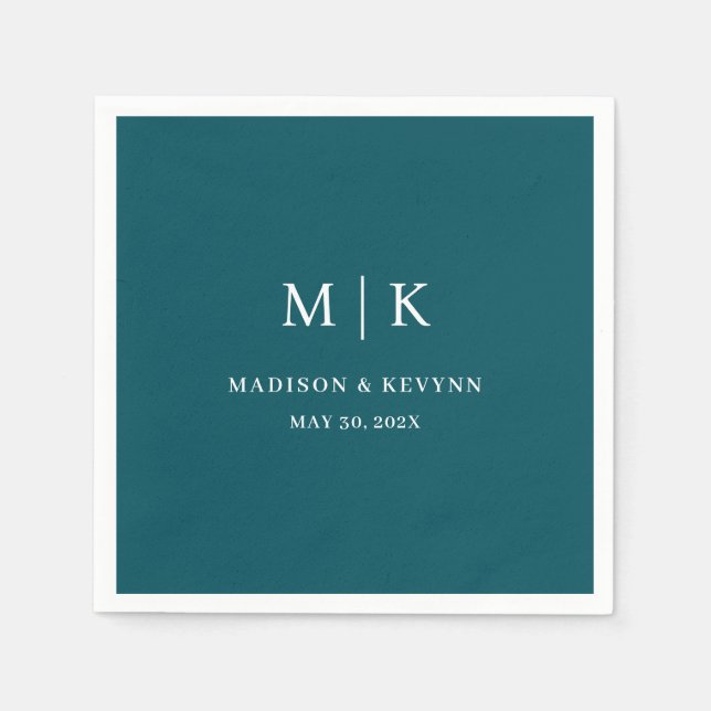 Minimal and Chic | Wedding Napkins (Front)