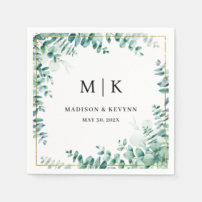 Minimal and Chic | Wedding Napkins (Front)