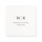 Minimal and Chic | Wedding Napkins