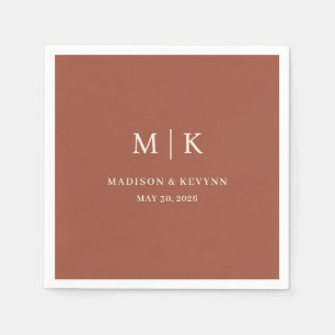 Minimal and Chic Wedding Napkins